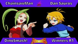 Dinosaur King Arcade 恐竜キング Triassic Underground  ChainSaw vs Dan Sauros  Winners R1 [upl. by Valera]