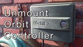 How to unmount an Orbit 57896 Watering Controller [upl. by Nahshu]