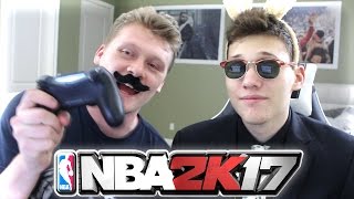 2 PLAYERS 1 CONTROLLER CHALLENGE WITH JESSERTHELAZER  NBA 2K17 Challenge [upl. by Fidelis802]