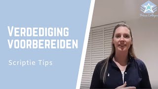 Voorbereiden op je EINDPRESENTATIE  part 1  Verdediging  afstudeerzitting  SCRIPTIE Tips [upl. by Nodnnarb906]