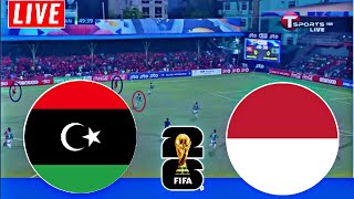 Indonesia vs Libya Live ScoreTracker Football  Pertandingan Sepak Bola Persahabatan Internasional [upl. by Ferren985]