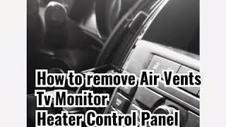 How to remove Air vents  Tv Monitor Heater Control Panel Opel Astra J 2012 [upl. by Cristy]