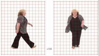 walk long stride Mature Age Woman Grid OVerlay  Animation Reference Body Mechanics [upl. by Mathew861]