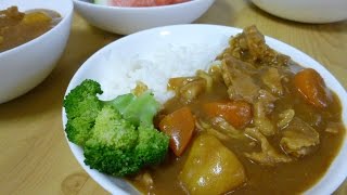 【レシピ】圧力鍋で作るかんたん夏カレーりんごとはちみつHouseバーモントカレー甘口 [upl. by Leban305]