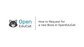 How to Request for a new Book in OpenEduCat [upl. by Trout666]