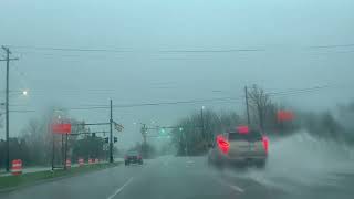 Heavy rain storm this morning in Lansing Michigan United States 071524 [upl. by Llehcsreh]