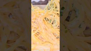 Creamy cheesy Alfredo pasta and tender chicken breast🤭😋 [upl. by Nivlak]