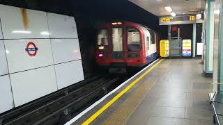 Central line 1992 Stock Departing Mile End [upl. by Glori92]