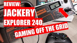 REVIEW Jackery Explorer 240  Power Station  Solar Generator  Gaming Off the Grid [upl. by Garretson439]