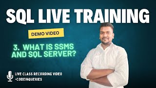 SQL Server Training Demo  What is SSMS and SQL Server  CodeInQueries [upl. by Fried296]