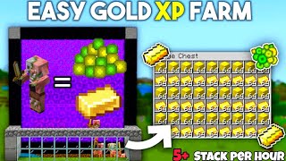 YOU Wont BELIEVE This Piglin Gold amp XP Farm EASY amp OPxp gold farm minecraft bedrock [upl. by Ninnetta]