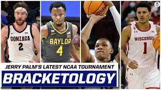 2022 NCAA Tournament Bracketology Gonzaga Baylor Auburn Wisconsin No 1 Seeds  CBS Sports HQ [upl. by Shlomo]