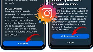 Comment supprimer un compte Instagram mise à jour 2024  Supprimer définitivement un compte Instag [upl. by Nabi]