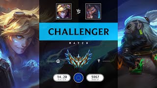 Challenger Match Super Ezreal vs Super Udyr  EUW server Patch 1420 [upl. by Nodnalb]