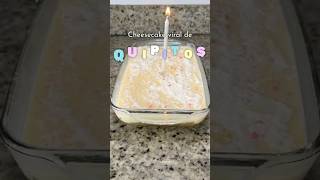 QUIPITOS cheesecake VIRAL ✨ cheesecake quipitos recetasfaciles postresfaciles parati [upl. by Tadeas]