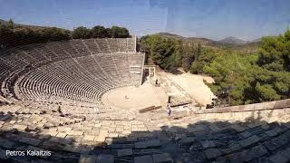 Επίδαυρος  Αρχαίο θέατρο  Ancient Theatre of Epidaurus 4th century BC [upl. by Adeys8]