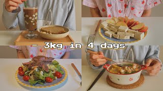 Lose 3kg in 4days🔥Diet without Exercise  diet loseweight healthy getfit [upl. by Nath403]