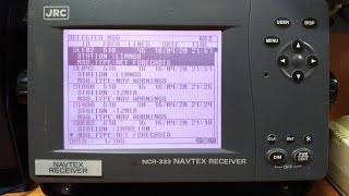 ГДЕ НАЙТИ И КАК ВЫБРАТЬ СТАНЦИИ NAVTEXHOW TO INSERT THE CORRECT NAVTEX STATIONSJRC NCR333 [upl. by Xylina528]