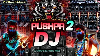 PUSHPA 2 NEW DIALOGUE COMPETITION SONG  EDM DJ SONG SOUND CHECK VIBRATION  DJ SONG REMIX PUSHPA 2 [upl. by Braun]