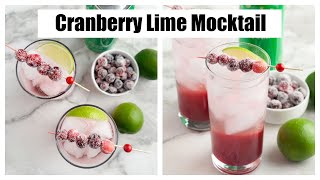 Cranberry Lime Mocktail [upl. by Veator307]