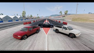 Dodge Dakota RT drag race [upl. by Rosemare]