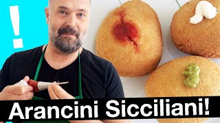 Ricetta Arancini Siciliani  Ripieni buonisimi [upl. by Aiuqram413]