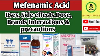 Mefenamic Acid Everything You Need to Know About This Drug M Acid tablet ponstanpharmacist [upl. by Yanahc]