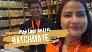 Layover flight with my batchmateV54 travel vlog cabincrew lifestyle akasaair minivlog viral [upl. by Jaquith]