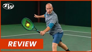 Wilson Blade 104 v9 Tennis Racquet Review extended length combines high comfort amp easy power [upl. by Surtemed125]