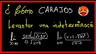 COMO levantar una INDETERMINACIÓN cualquier indeterminación 00 u otra [upl. by Eshman828]