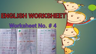 English Worksheet For Class Nursery  Class Nursery Worksheet  English Worksheet  Daily Worksheet [upl. by Earazed]