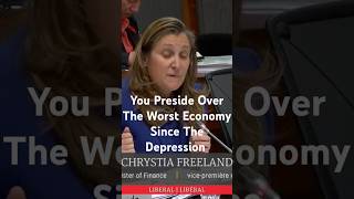 Chrystia Freeland Got Crumbled freecanada mcga justintrudeau canada pierrepoilievre shorts [upl. by Surad]