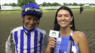 MONMOUTH PARK 72223 RACE 12  TVGCOM HASKELL STAKES [upl. by Alahc]