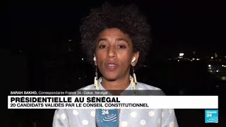 Présidentielle au Sénégal  le conseil constitutionnel valide 20 candidats pour le 25 février [upl. by Gare]