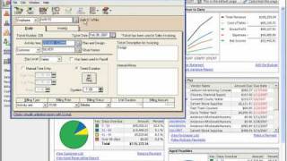 Peachtree Tutorial Entering Time Tickets 2003 2008 Sage Training Lesson 125 [upl. by Grail]