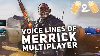 Call of Duty CODM COD Mobile Voice Lines Voicelines of Merrick Multiplayer UHD 4K Gameplay [upl. by Yrdnal]