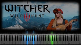 The Witcher 3  The Wolven Storm Priscillas song Piano Tutorial [upl. by Euv440]