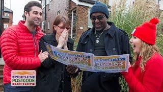 PostcodeMillions Winners  ST1 6DE in StokeonTrent on 16122017  Peoples Postcode Lottery [upl. by Asselim]