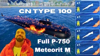 CN Type 100 with 4x🔥 P750 MeteoritM Missile  Modern warships [upl. by Yemirej]