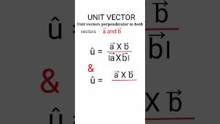 How to find unit vectors perpendicular to both a and b unit vector problem Physics and Maths [upl. by Sinnelg954]