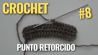 Crochet PUNTO RETORCIDO explicación fácil [upl. by Anilasor968]