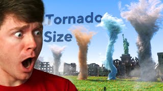 Reacting to BIGGEST TORNADOS the SIZE COMPARISON [upl. by Kirbie822]