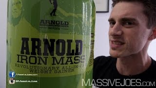 Arnold Series Iron MASS Weight Gainer Protein Powder Supplement Review  MassiveJoescom RAW REVIEW [upl. by Harrington]