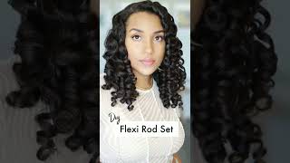 How To Flexi Rod Set Curls on Stretched Hair  Natural Hair Care shorts [upl. by Eenat]