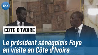 Le président sénégalais Diomaye Faye en visite en Côte d’Ivoire [upl. by Philpot16]