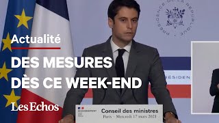 Covid  de nouvelles mesures dès ce weekend annonce Gabriel Attal [upl. by Anaeli]