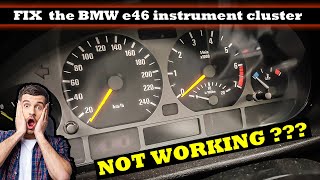 DIY  Fixing a BMW e46 instrument cluster that stopped working Easy Tutorial [upl. by Rudyard665]