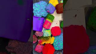 Dyed Pasted Coloured Soft Gym chalk crush edit asmrsaysrelax oddlysatisfying [upl. by Nnewg]