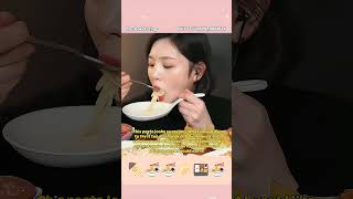 Asmr Eating Relaxing Sounds NOODLES DUMPLING KIMCHI and more asmr shorts eating [upl. by Oicam768]