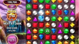 Facebook New Bejeweled Blitz 647100 Points [upl. by Niwrehs38]